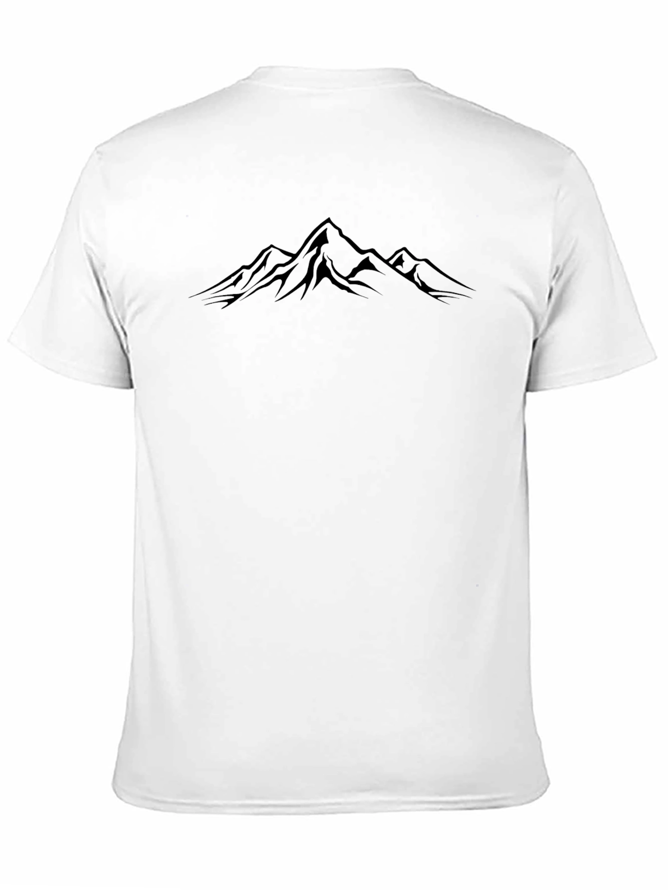 Mountain Peak Black T-Shirt - Adventure Ready