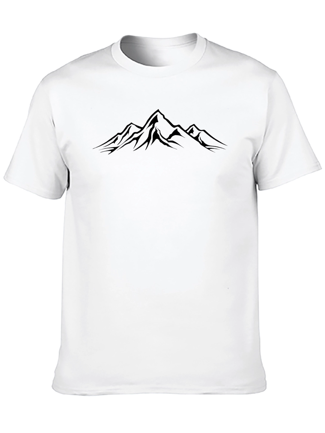 Mountain Peak Black T-Shirt - Adventure Ready