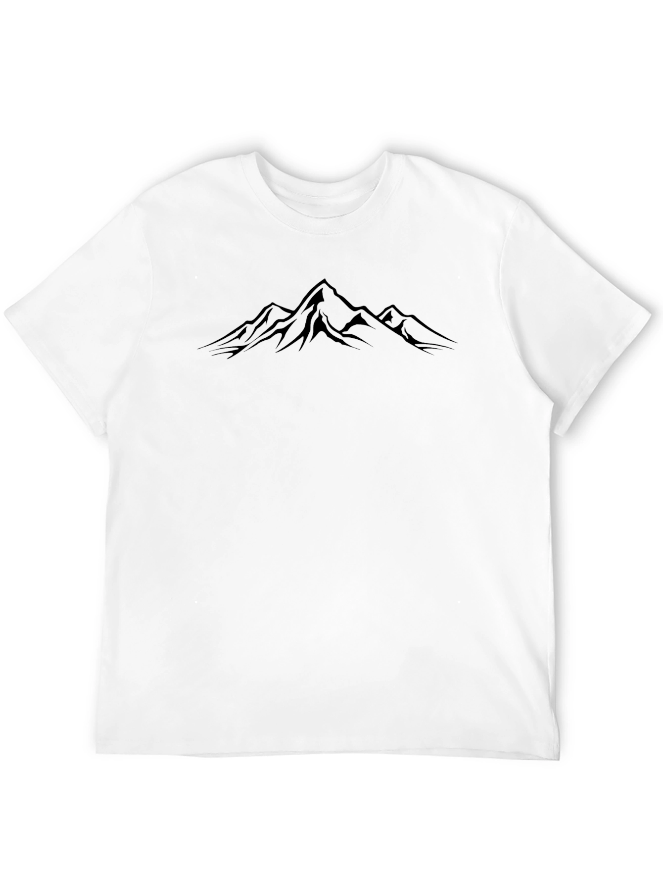 Mountain Peak Black T-Shirt - Adventure Ready