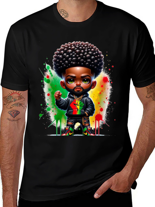 Afro Black Fist Power Tee