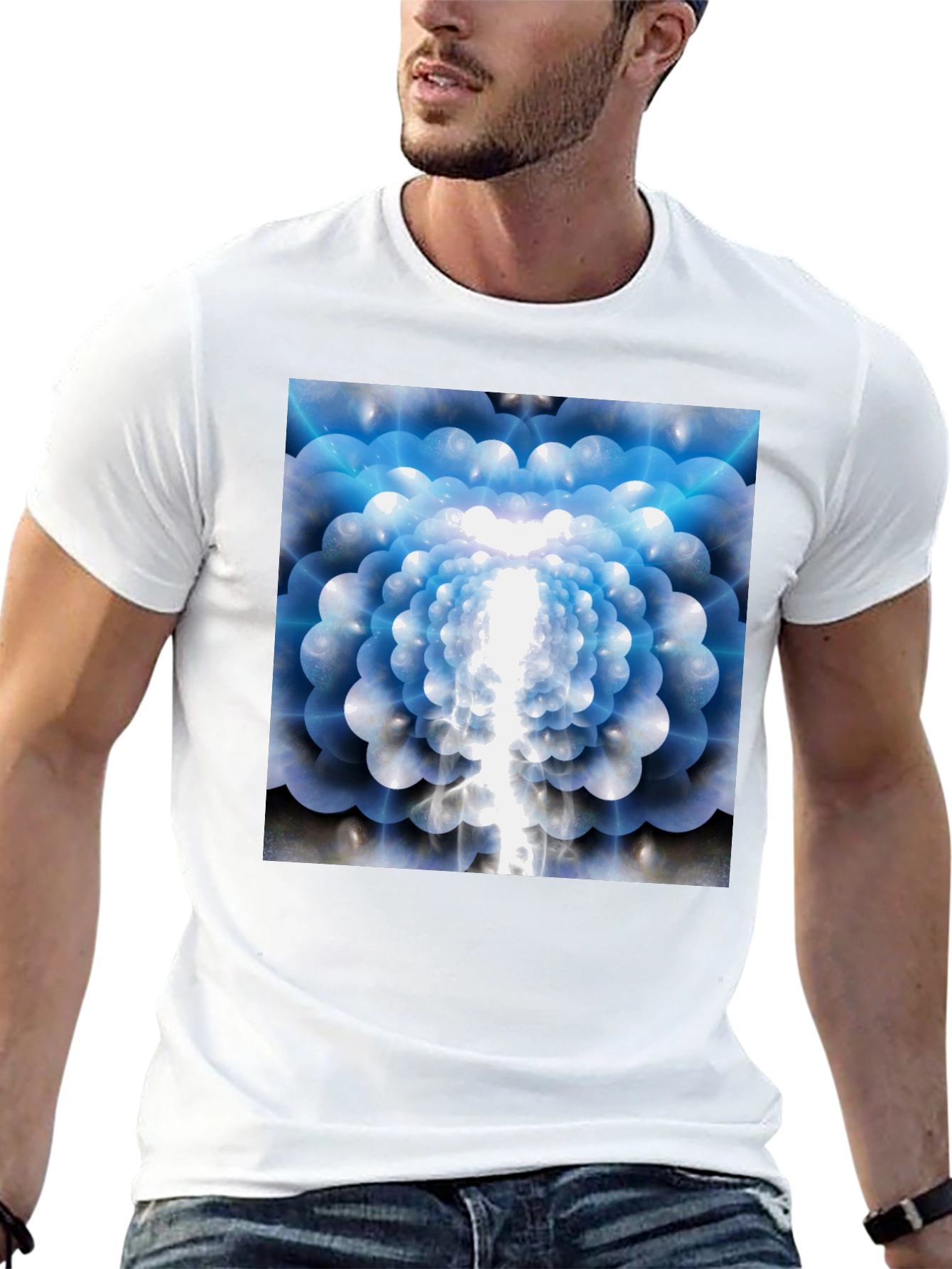 Abstract Flower T-Shirt - Soft Cotton Tee