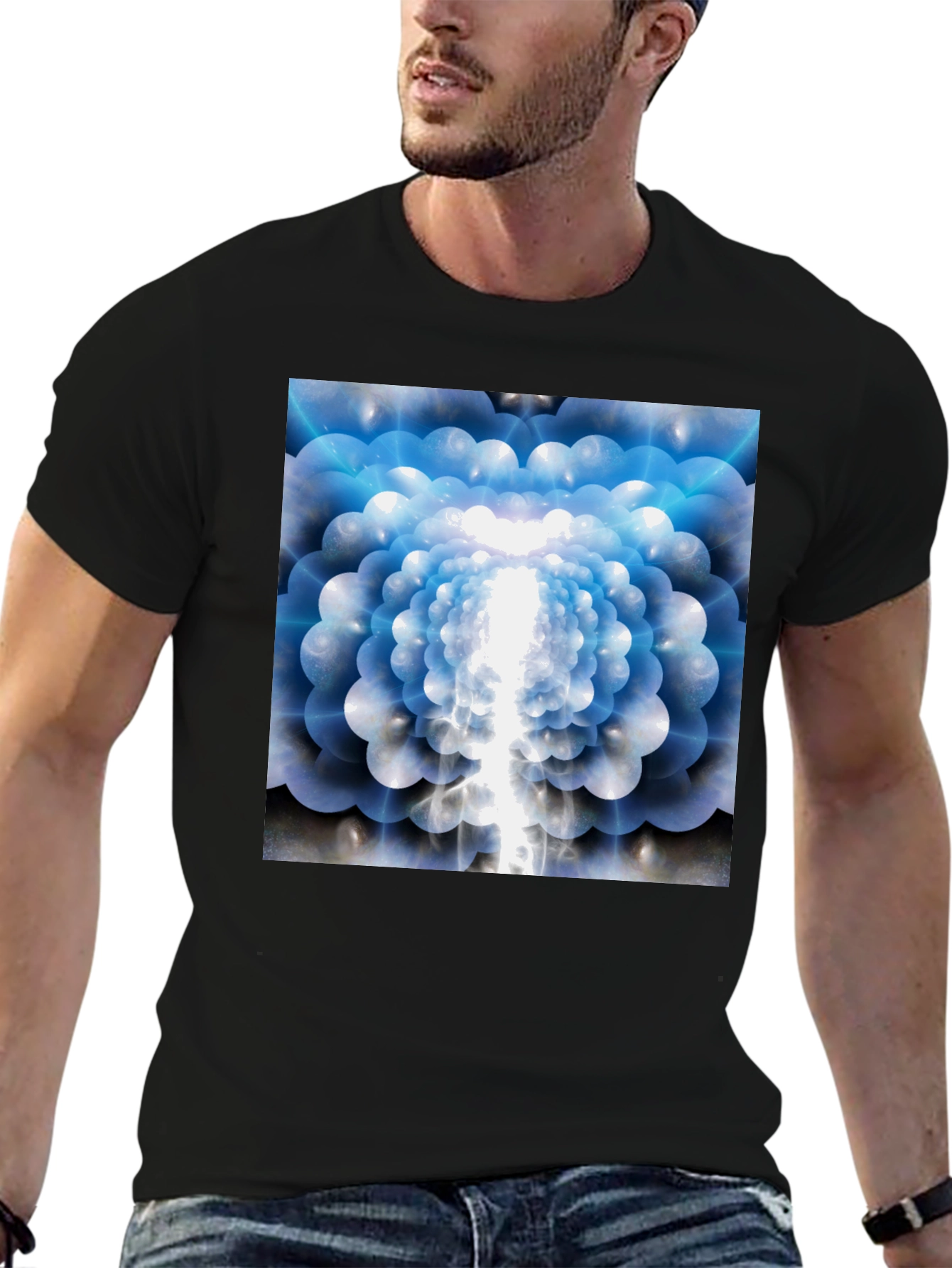 Abstract Flower T-Shirt - Soft Cotton Tee