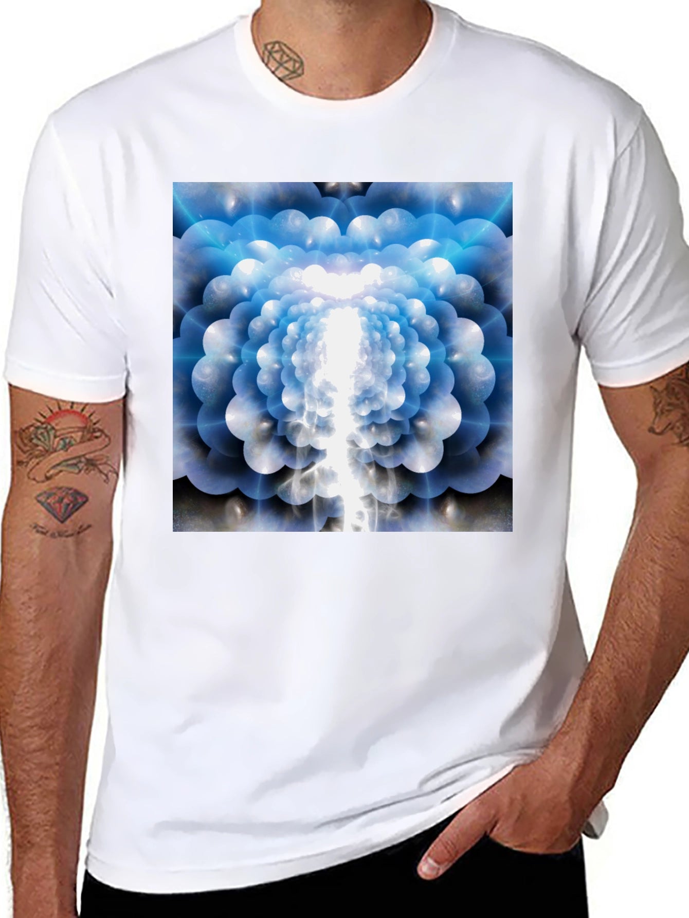 Abstract Flower T-Shirt - Soft Cotton Tee