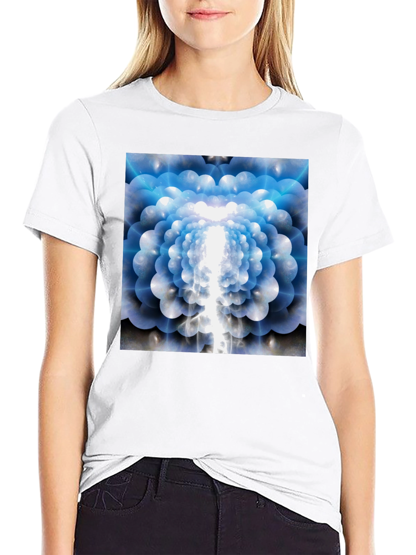 Abstract Flower T-Shirt - Soft Cotton Tee
