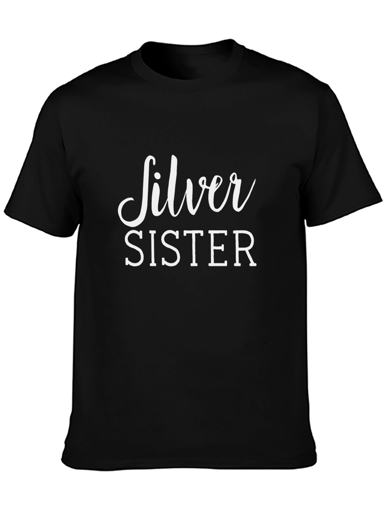 Silver Sister Graphic Tee - Black T-Shirt