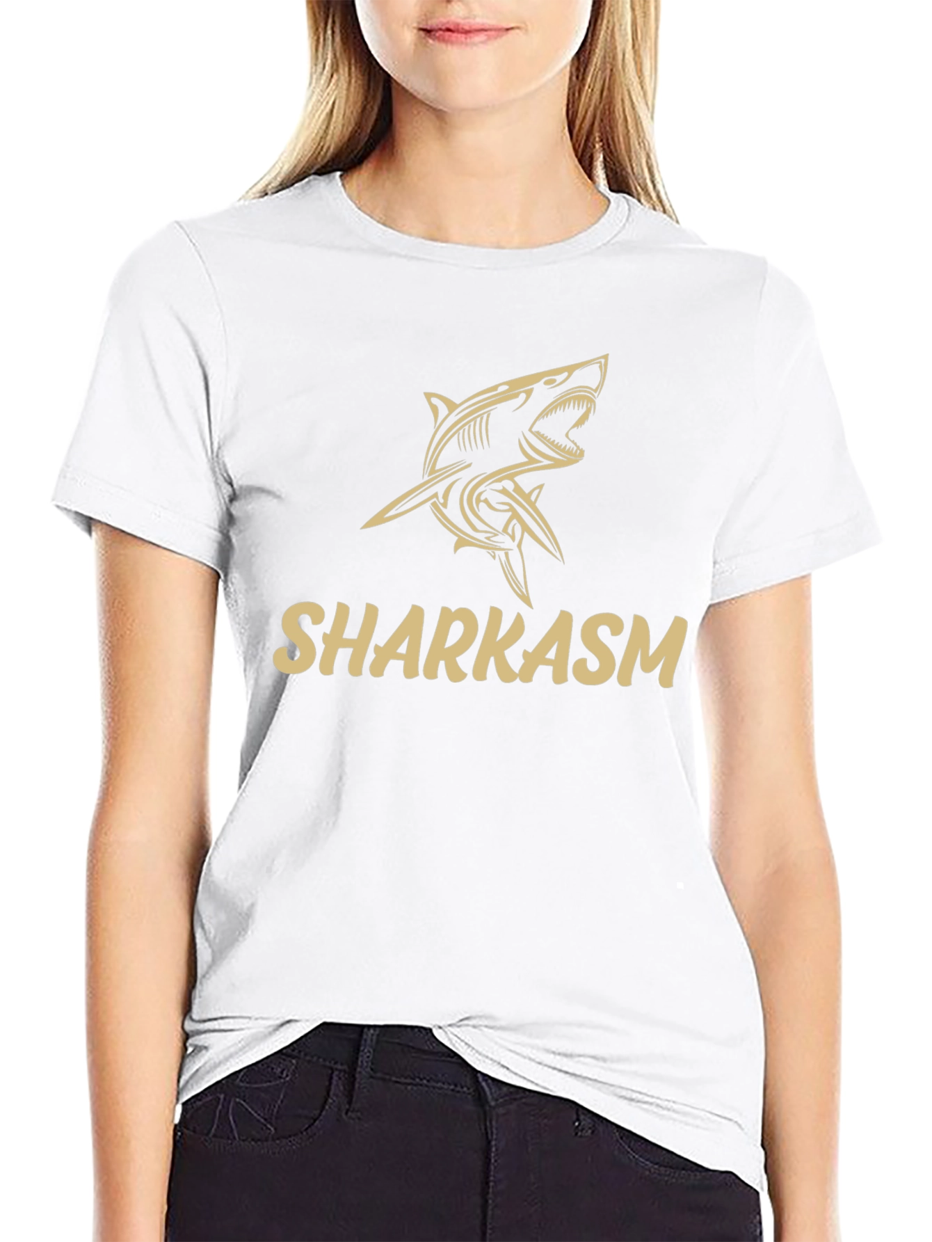 Sharkasm Graphic T-Shirt - Mens Humor Tee
