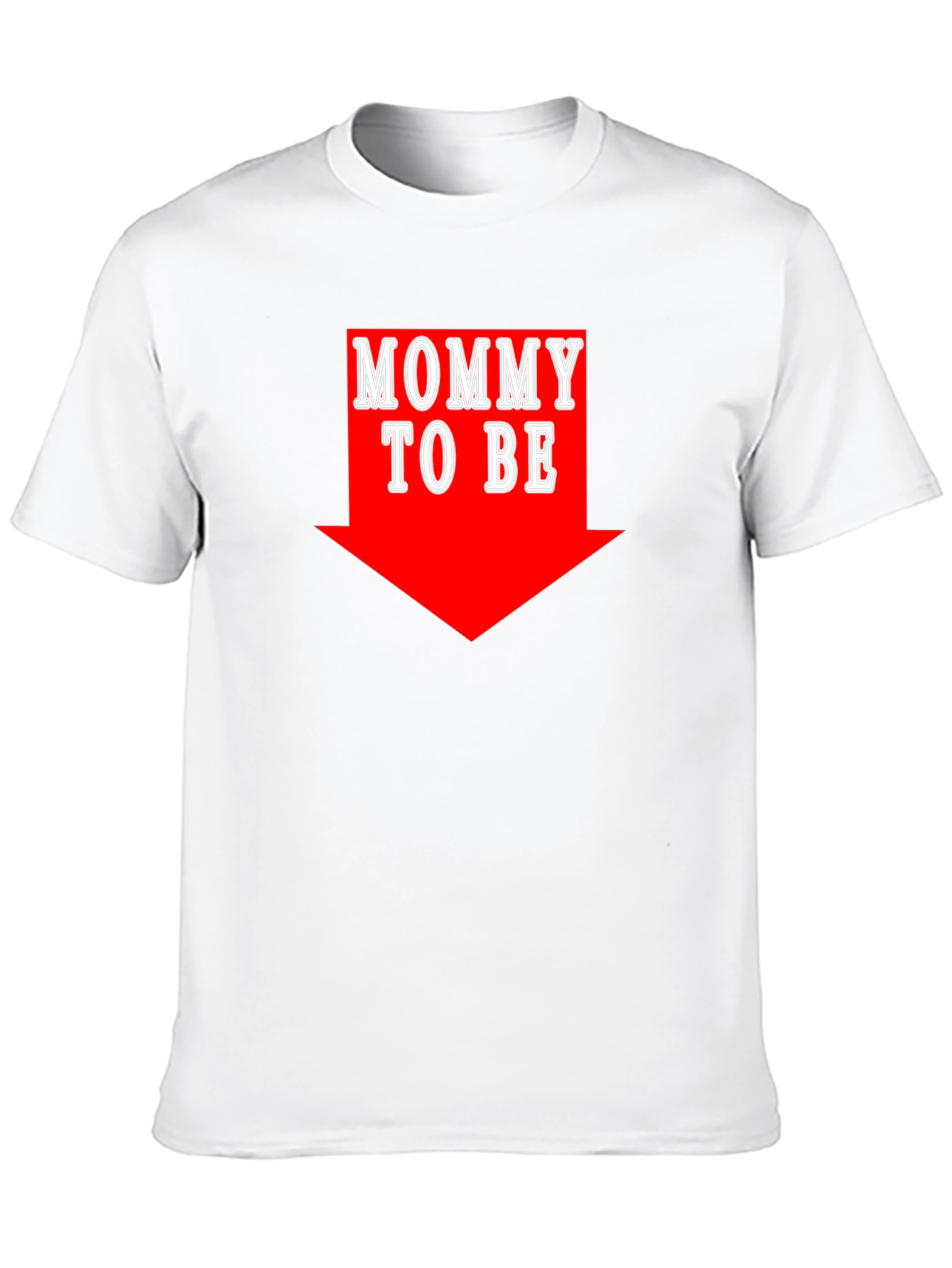 Mommy To Be Arrow Black T-Shirt