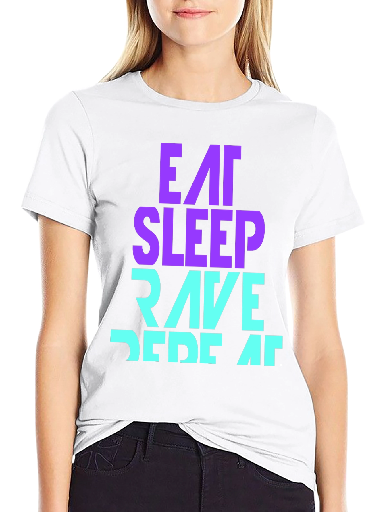 Eat Sleep Rave Repeat T-Shirt - Fun Party Apparel