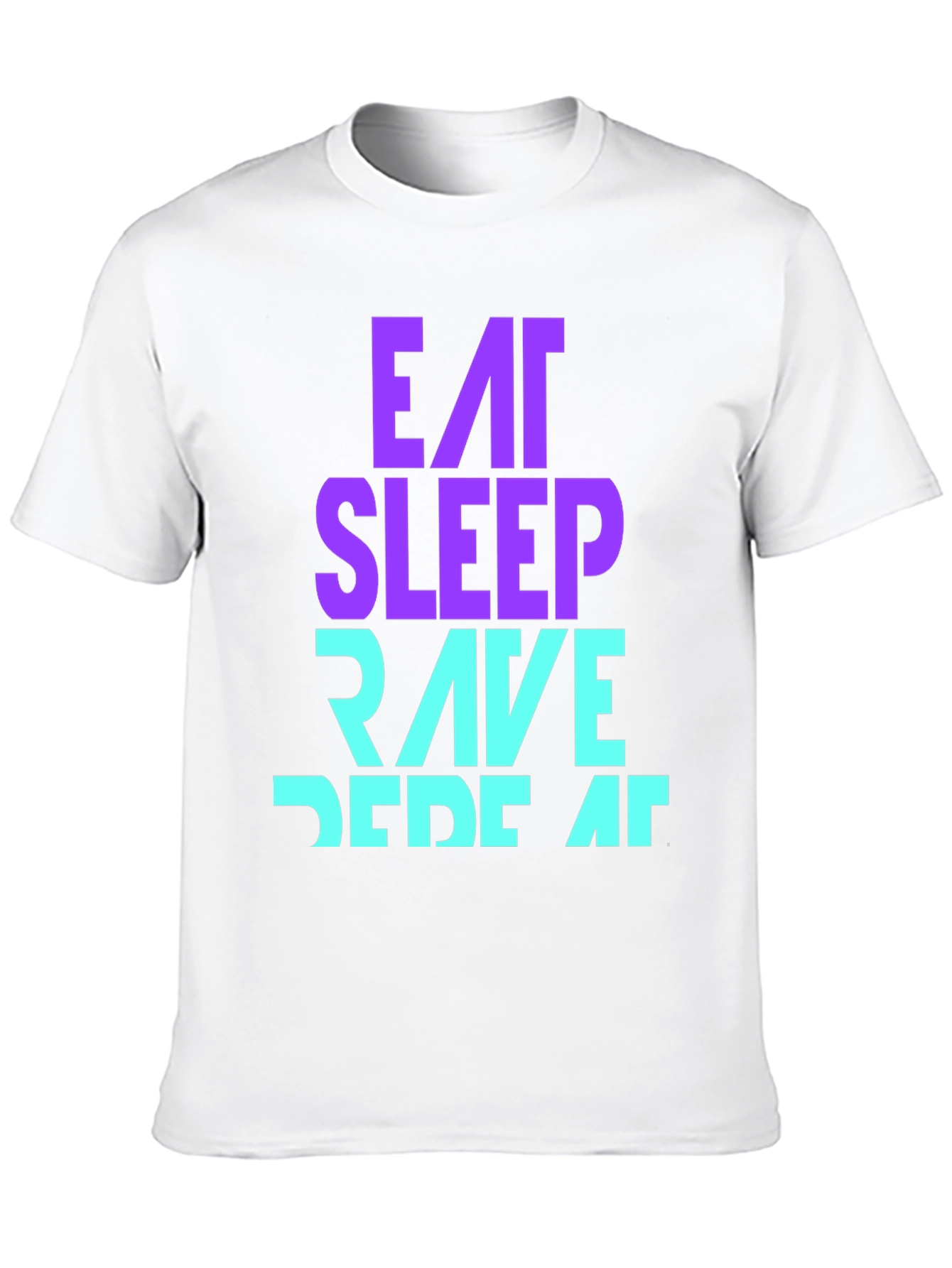 Eat Sleep Rave Repeat T-Shirt - Fun Party Apparel