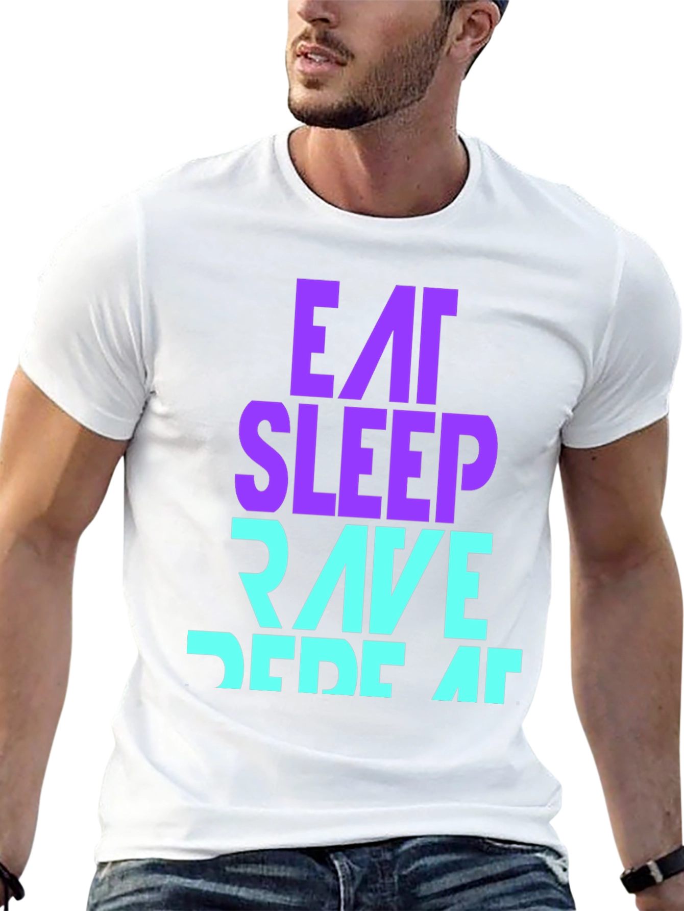 Eat Sleep Rave Repeat T-Shirt - Fun Party Apparel