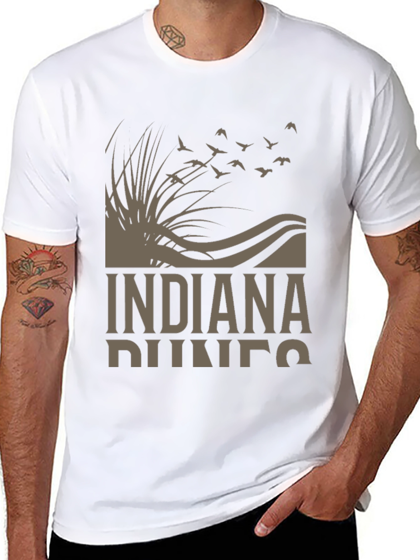 Indiana Dunes Graphic T-Shirt - Nature Inspired Design