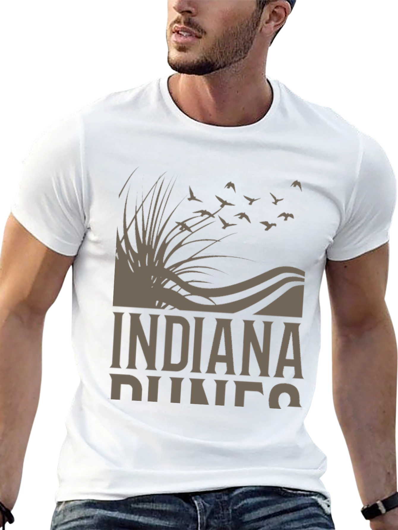 Indiana Dunes Graphic T-Shirt - Nature Inspired Design