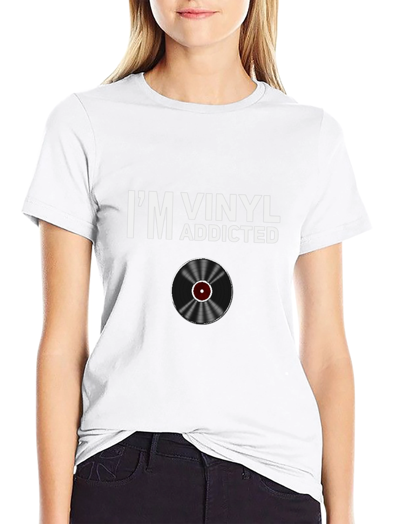 Im Vinyl Addicted T-Shirt - Music Lover Tee