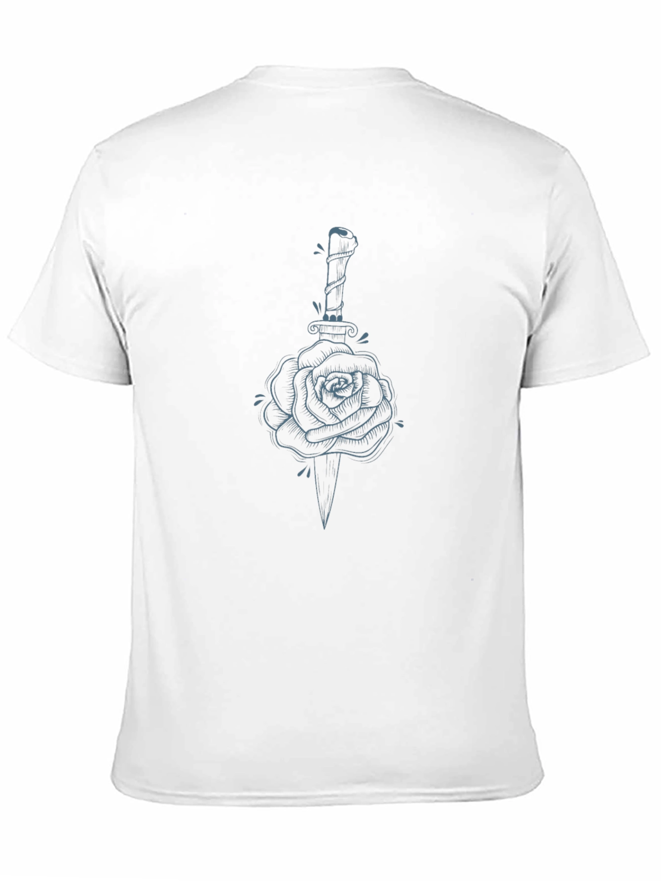 Rose & Dagger Graphic Tee - Edgy Style