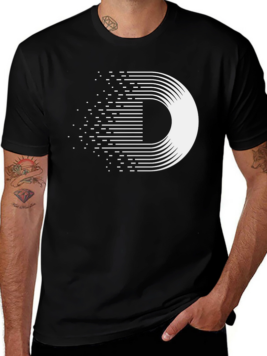 Modern Graphic Tee - Abstract Geometric Design