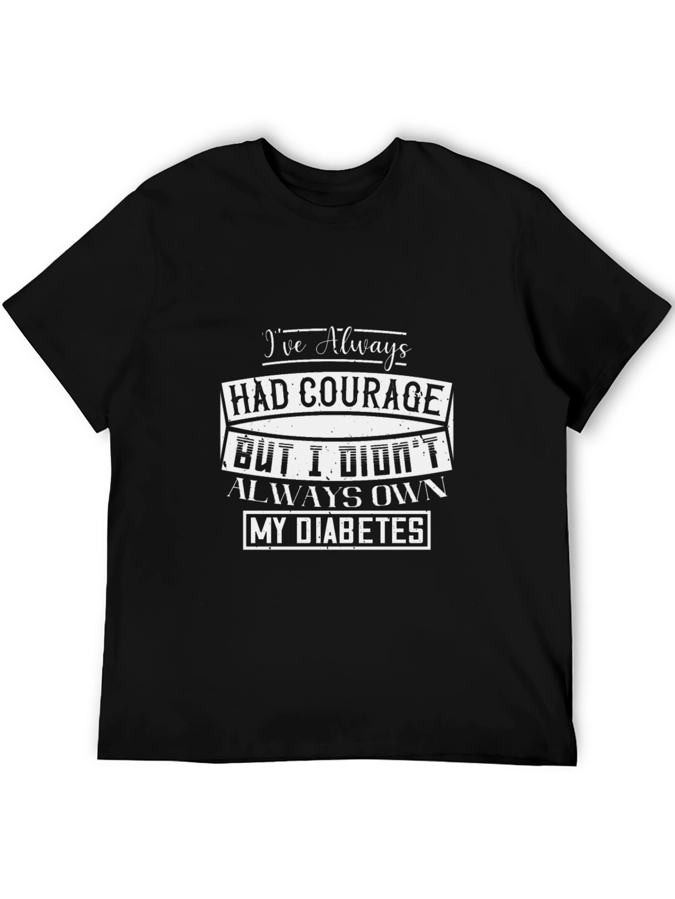 Courage Diabetes Awareness Graphic T-Shirt
