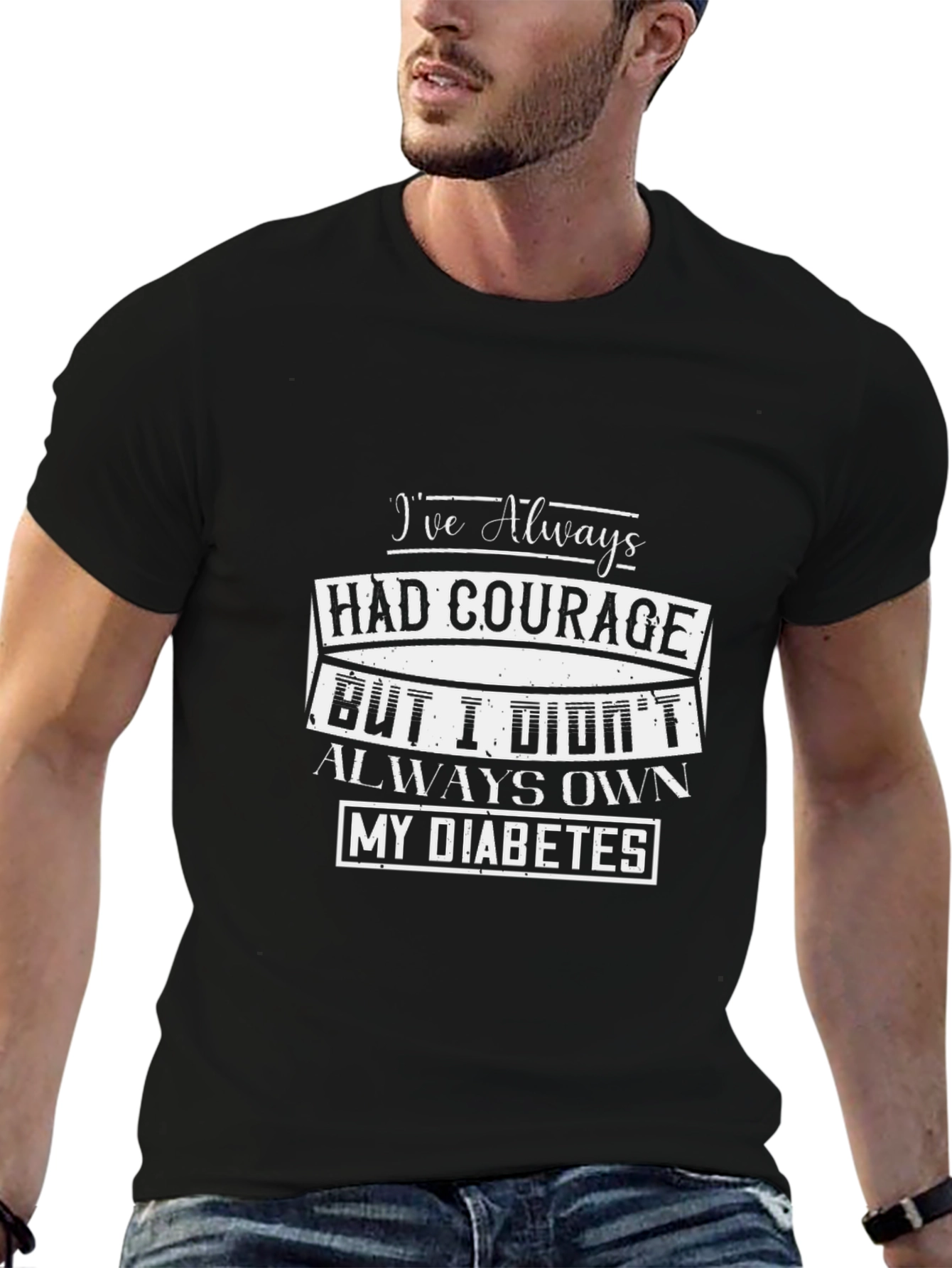 Courage Diabetes Awareness Graphic T-Shirt