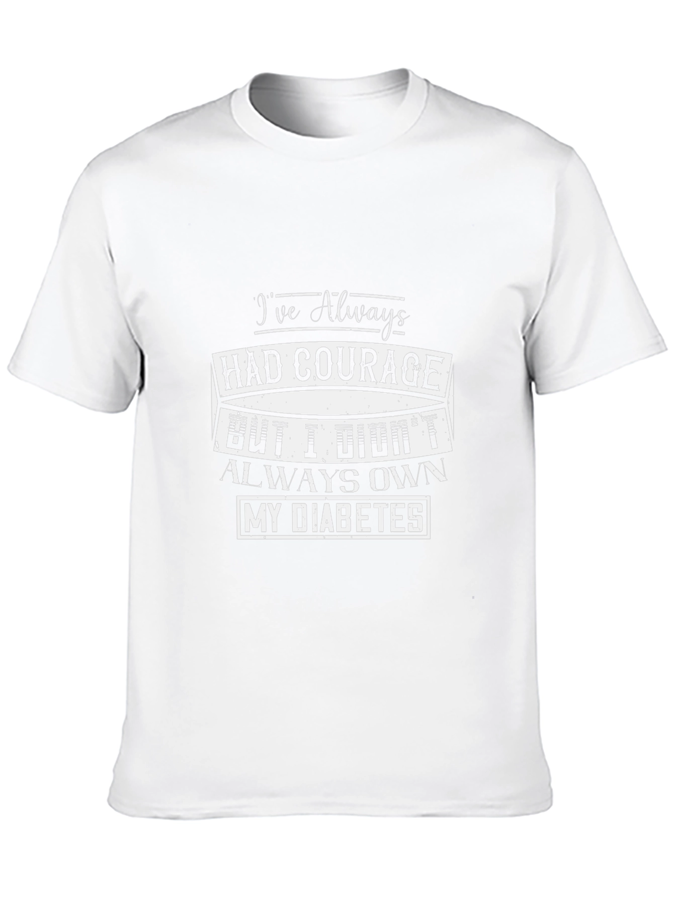 Courage Diabetes Awareness Graphic T-Shirt
