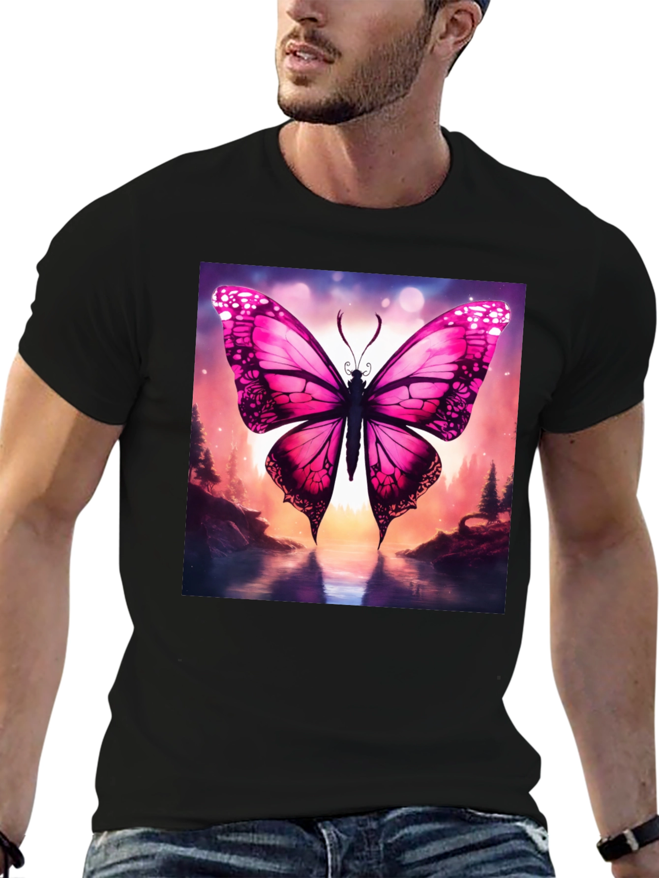 Butterfly Graphic T-Shirt - Nature Inspired Design