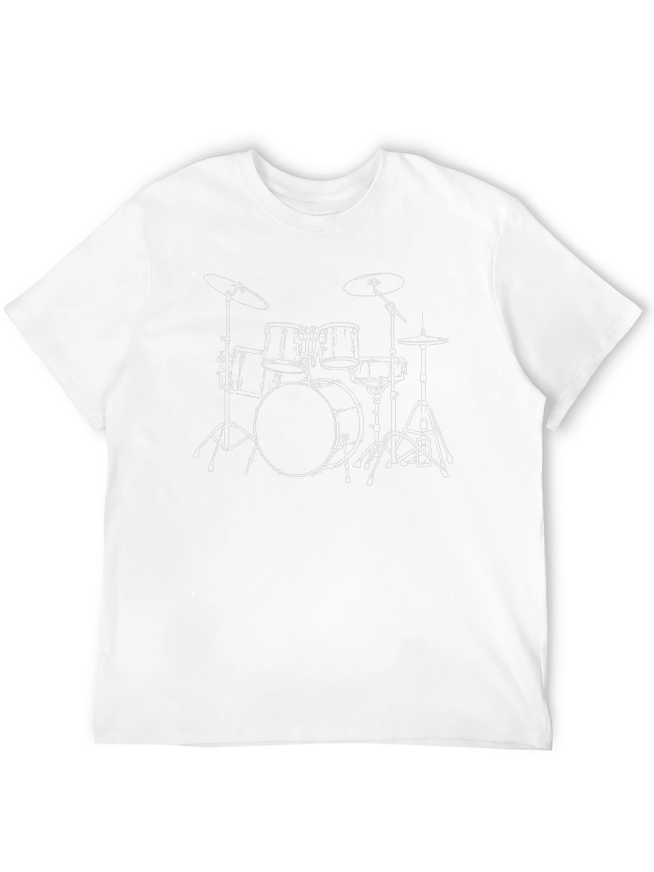 Drum Kit Graphic Tee - Black