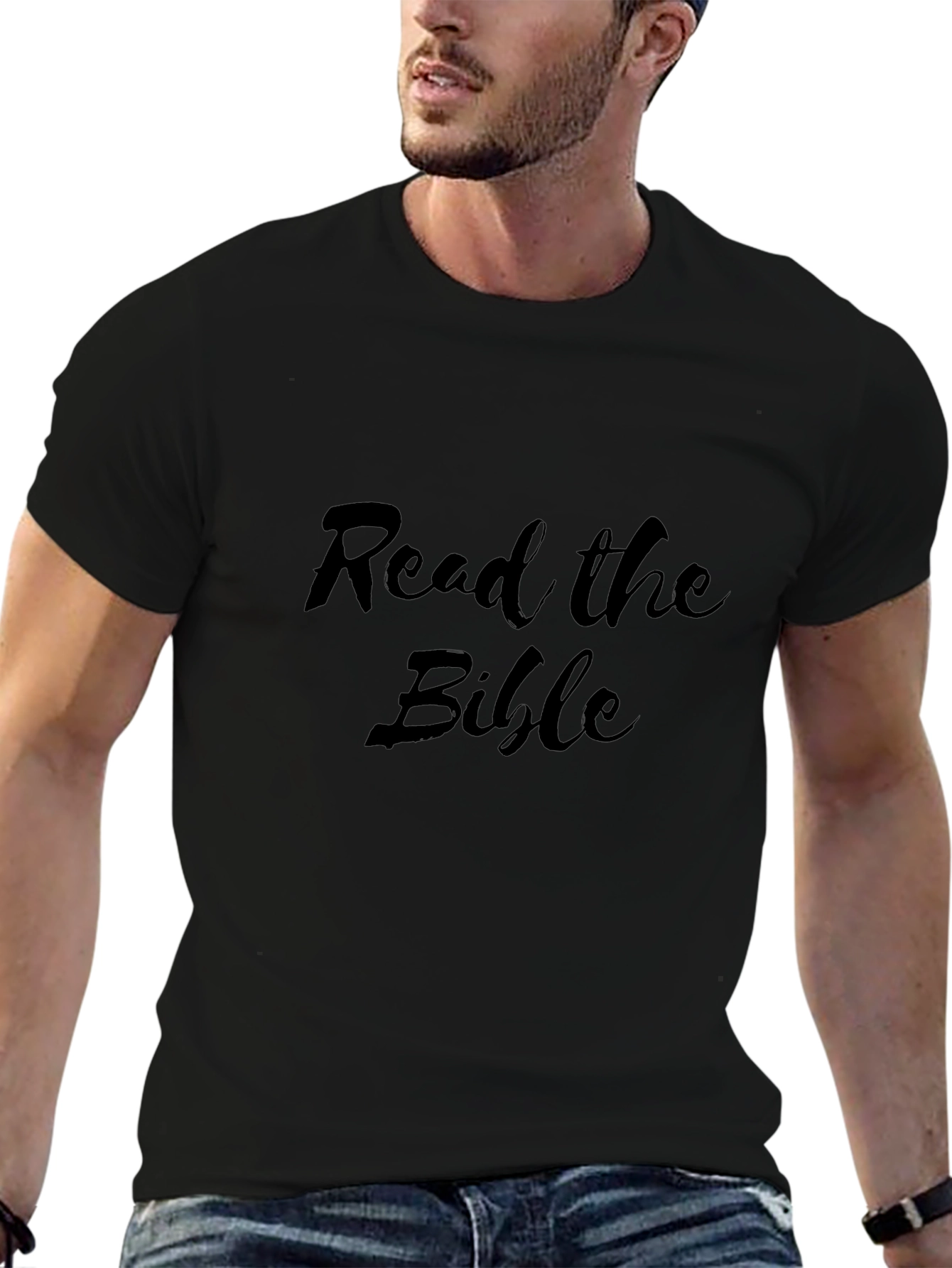 Read the Bible Black Tee