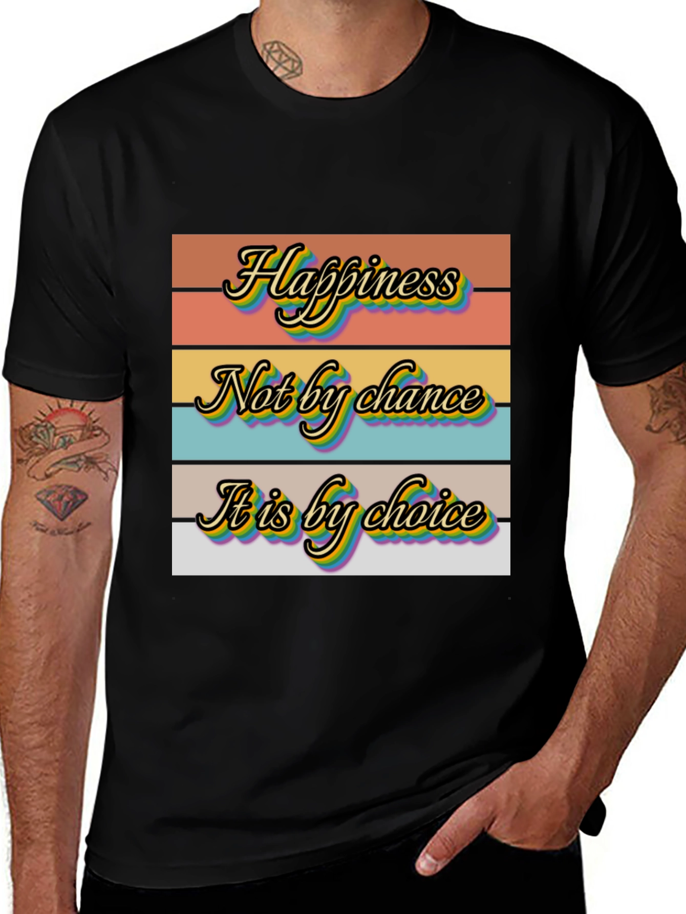 Happiness Choice Graphic T-Shirt