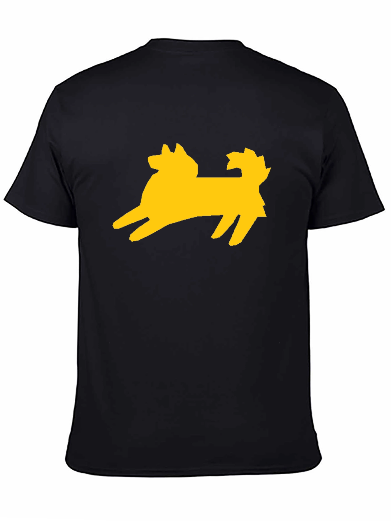 Dog Graphic Tee - Black Cotton Blend