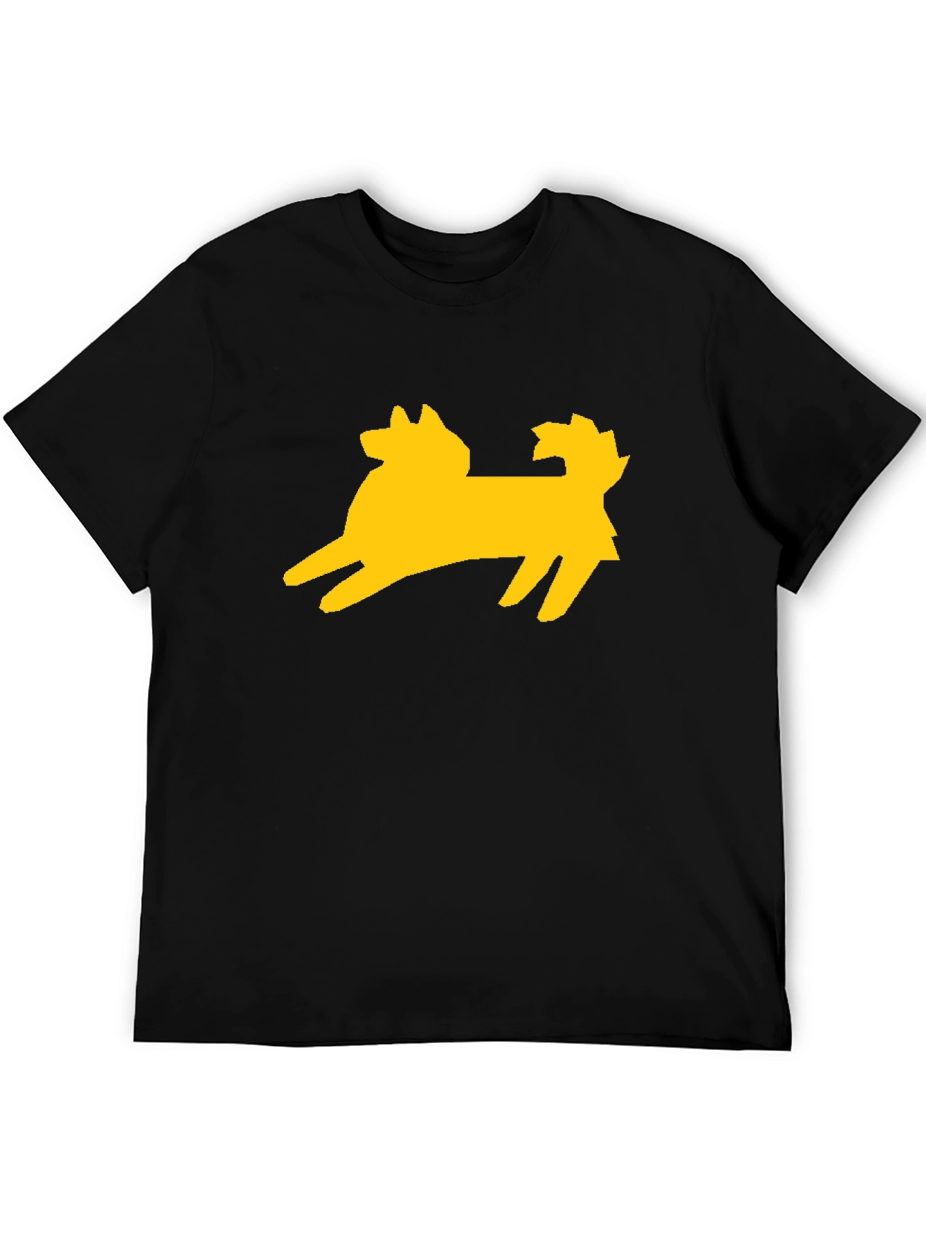 Dog Graphic Tee - Black Cotton Blend