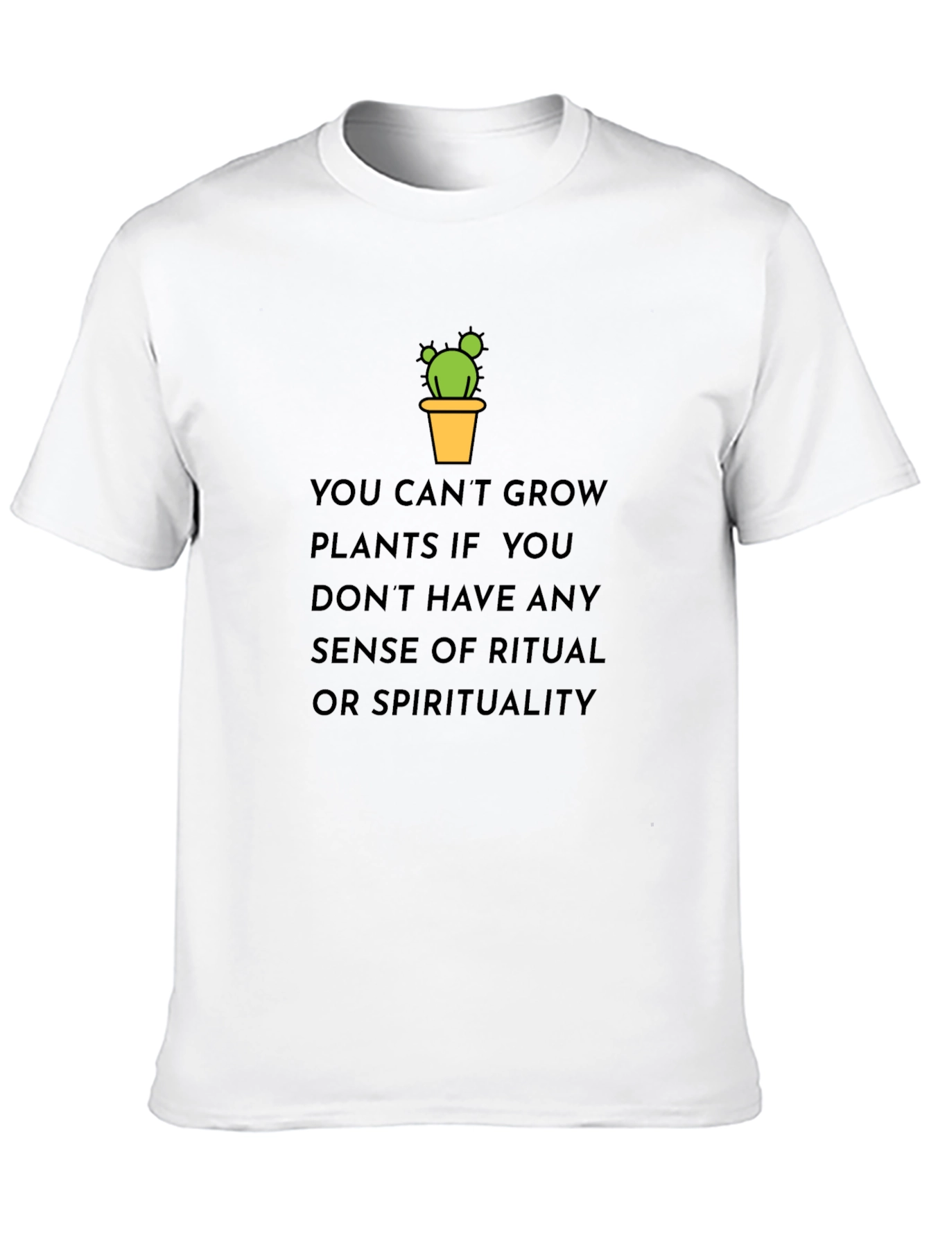 Cactus Plant T-Shirt - Grow Your Spirituality