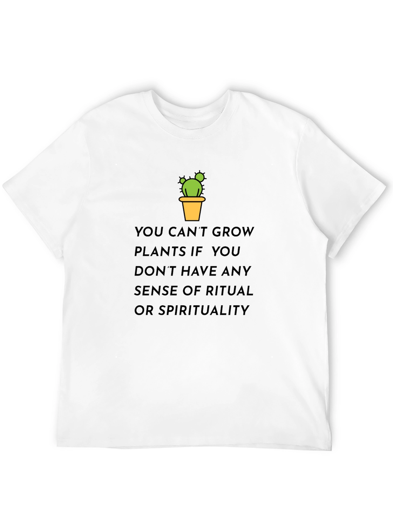 Cactus Plant T-Shirt - Grow Your Spirituality
