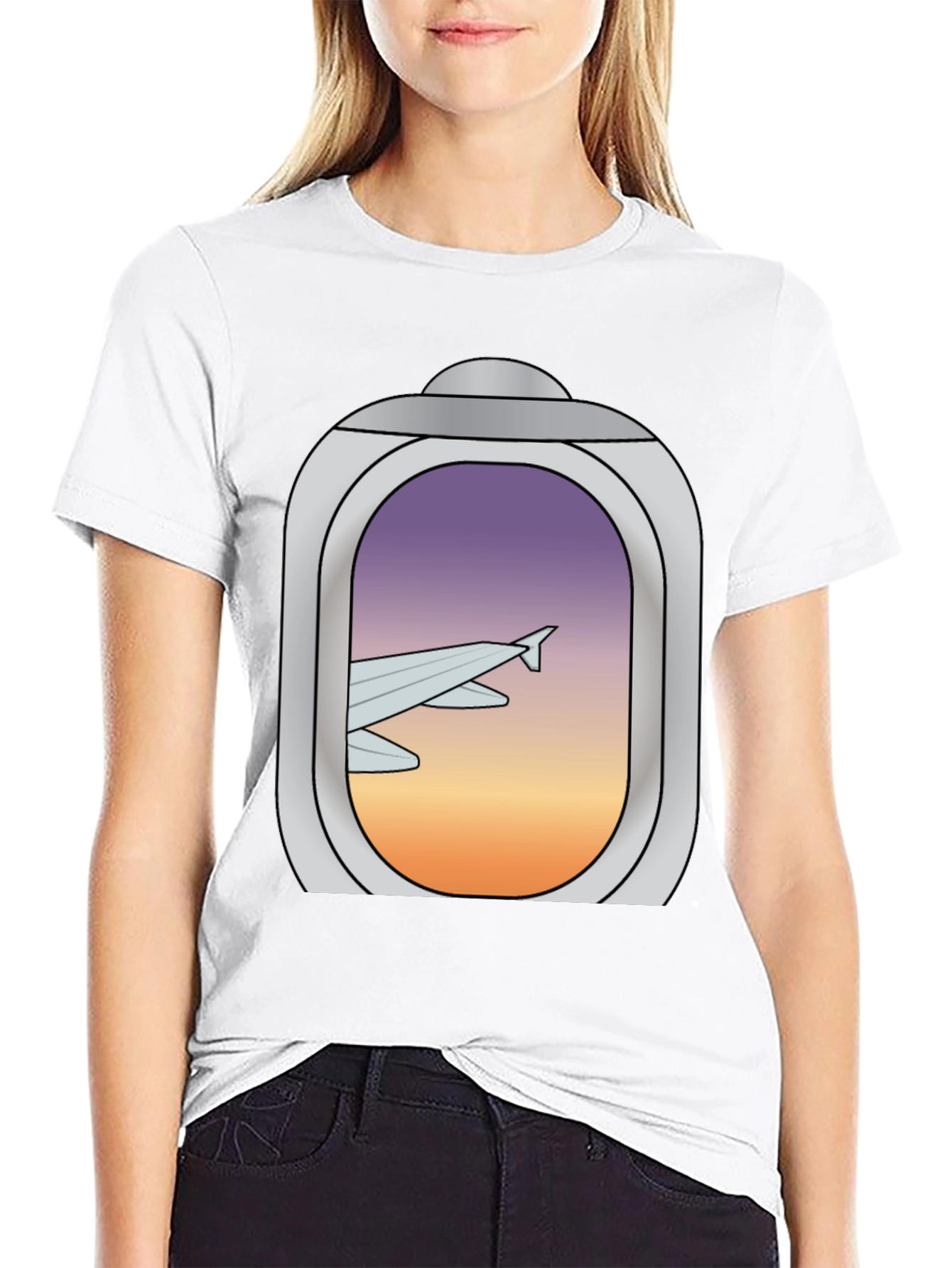 Airplane Window Graphic T-Shirt