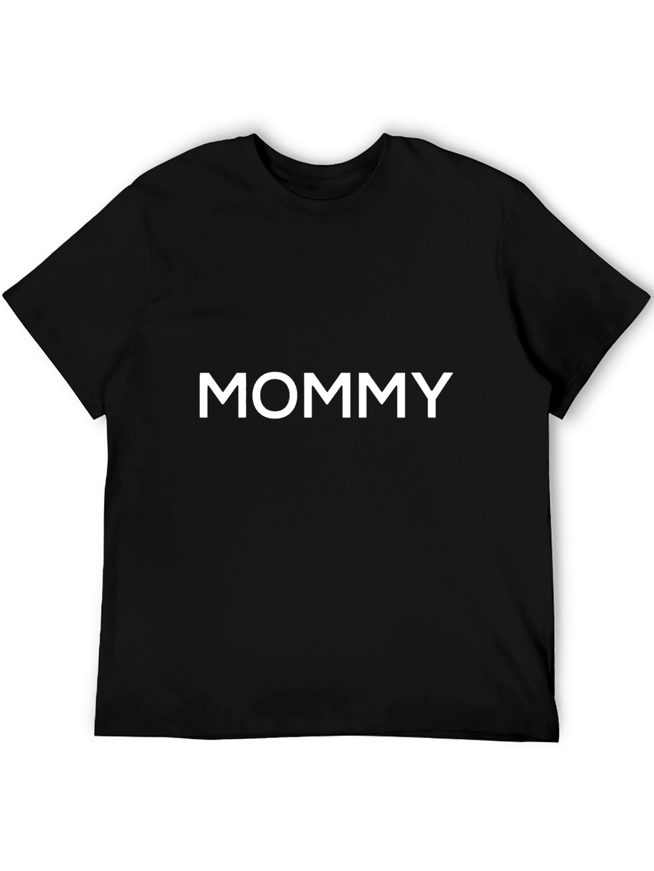 Mommy T-Shirt - Black Cotton Casual Tee