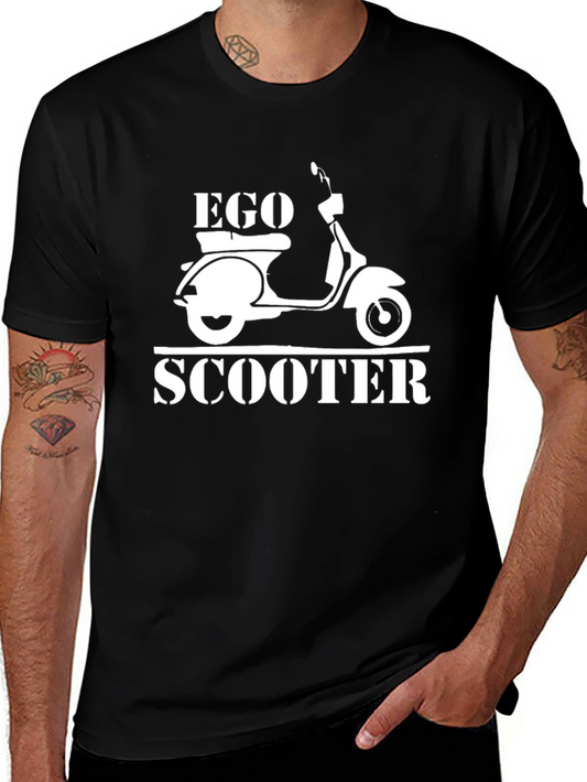 Ego Scooter Graphic Print Mens Black T-Shirt