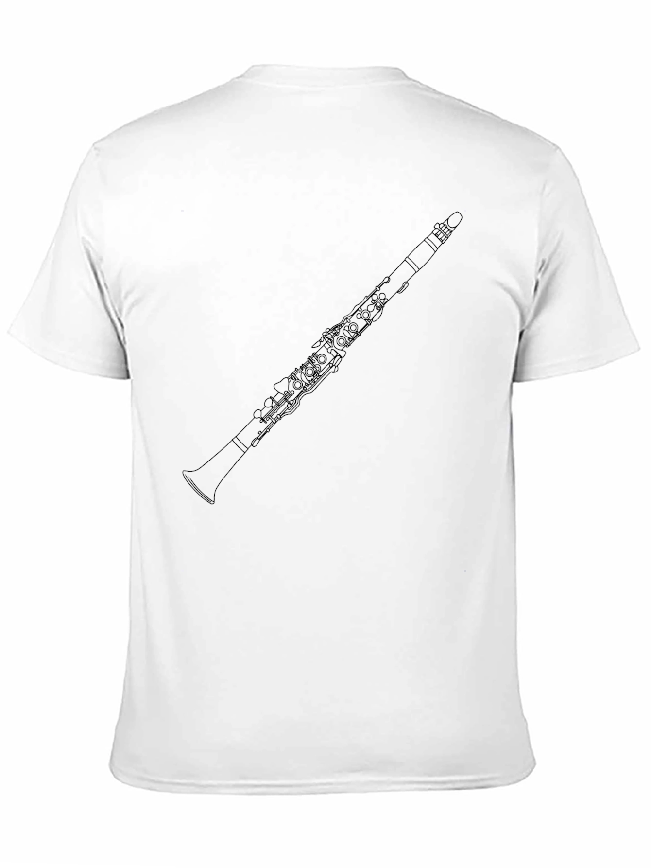Clarinet Graphic Tee - Black Cotton T-Shirt