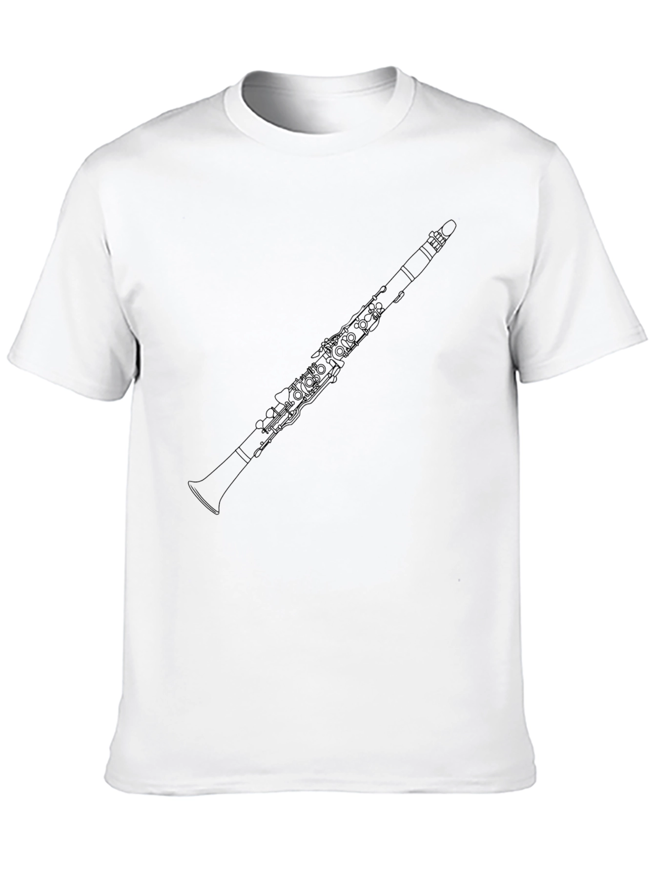 Clarinet Graphic Tee - Black Cotton T-Shirt