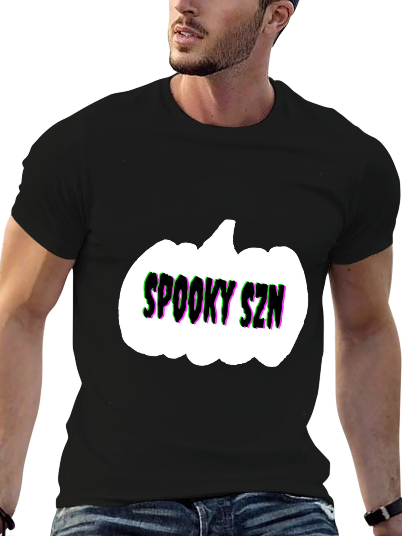 Spooky SZN Pumpkin Tee - Halloween Shirt