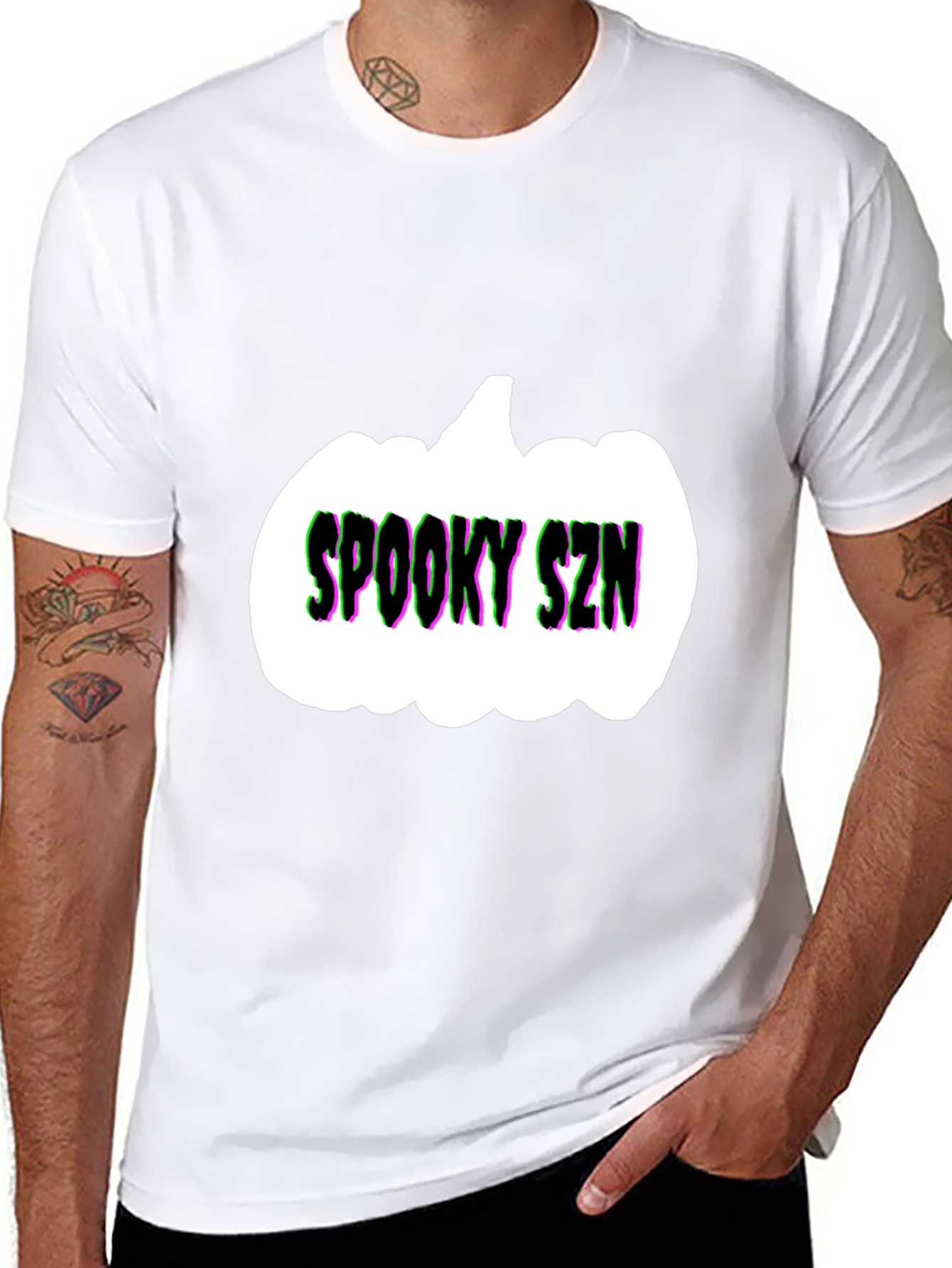 Spooky SZN Pumpkin Tee - Halloween Shirt