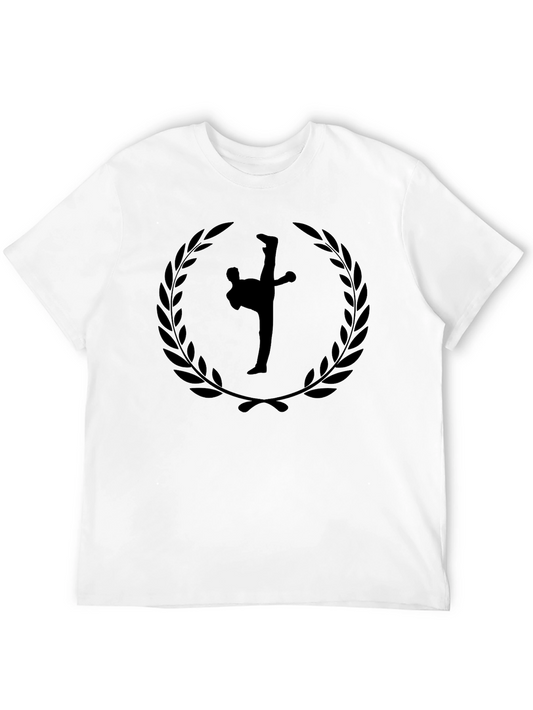Martial Arts Silhouette Graphic T-Shirt