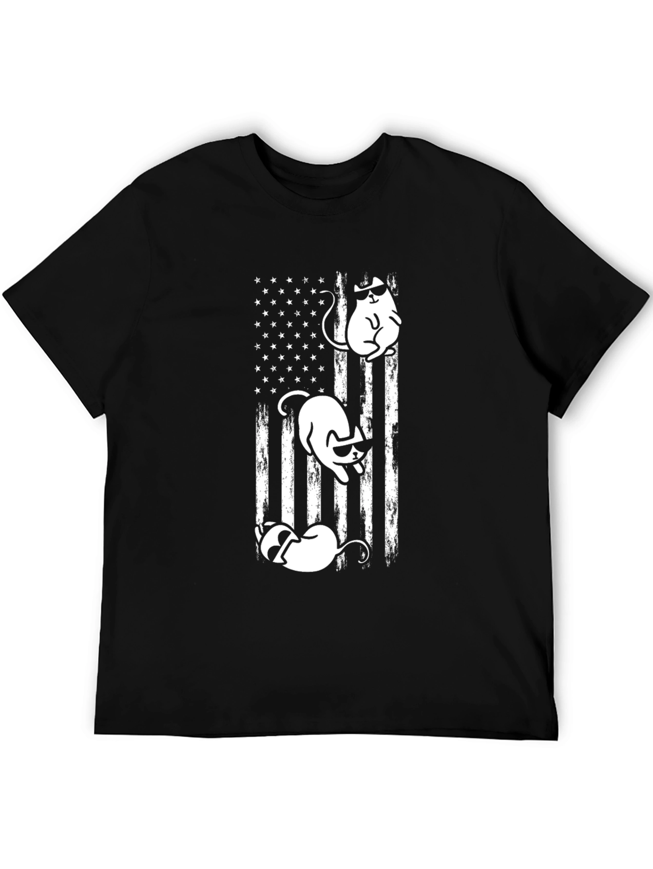 Cool Cats American Flag T-Shirt