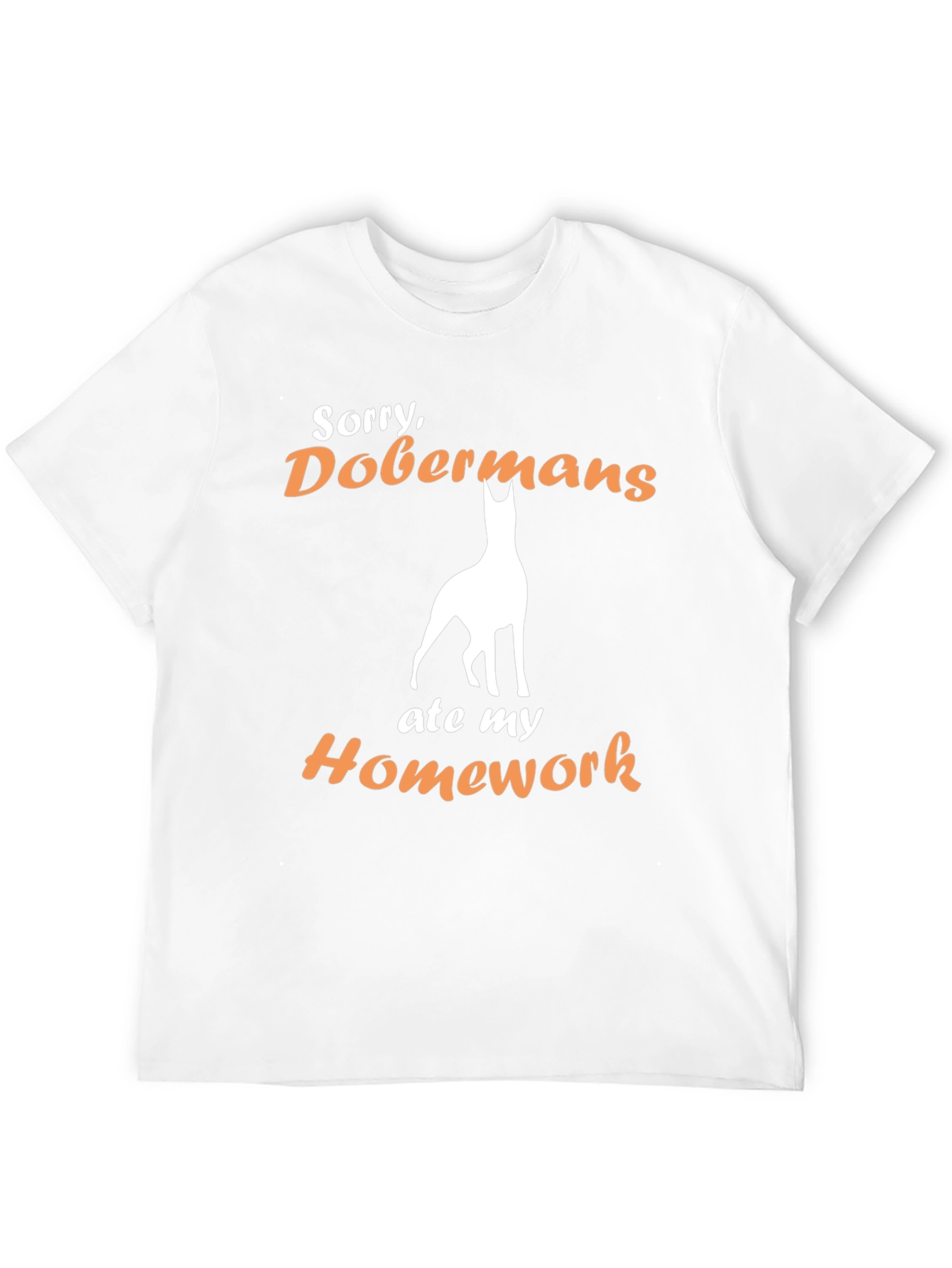 Doberman Ate My Homework Funny T-Shirt