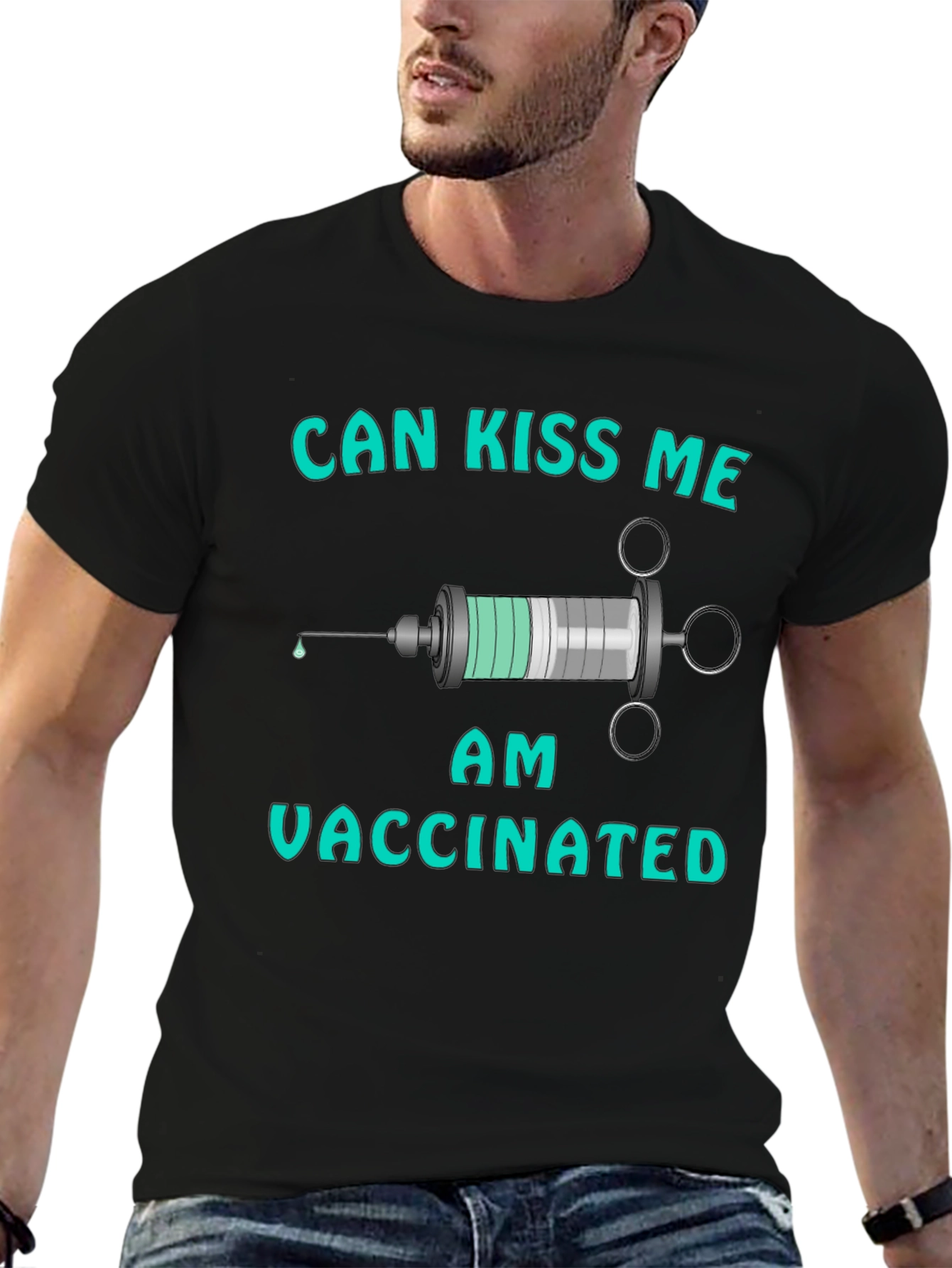 Can Kiss Me I Am Vaccinated Graphic Tee