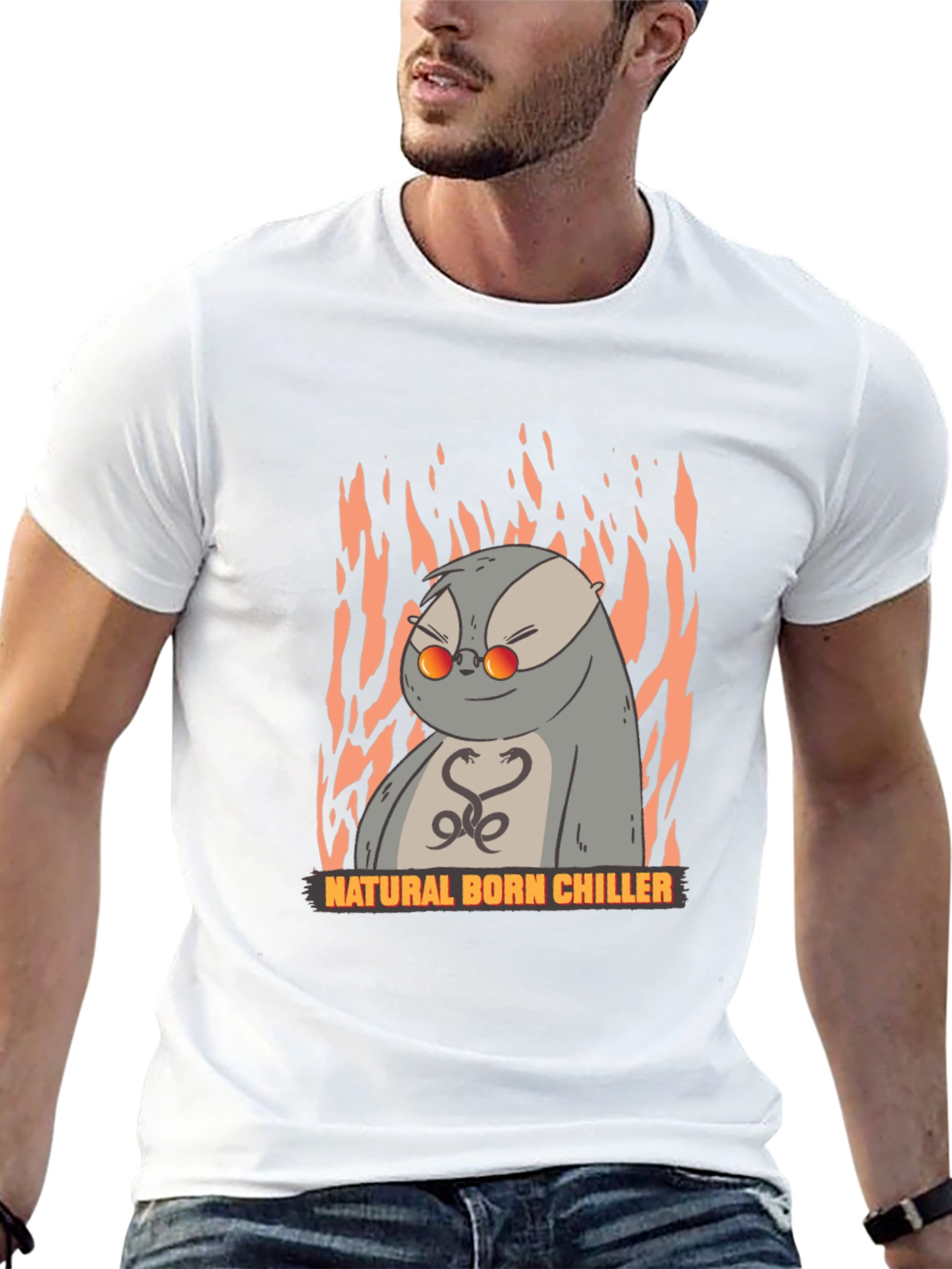 Natural Born Chiller Otter Graphic T-Shirt