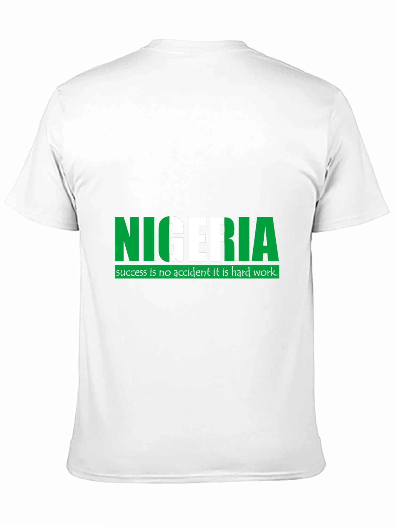 Nigeria Flag T-Shirt - Mens Black Tee