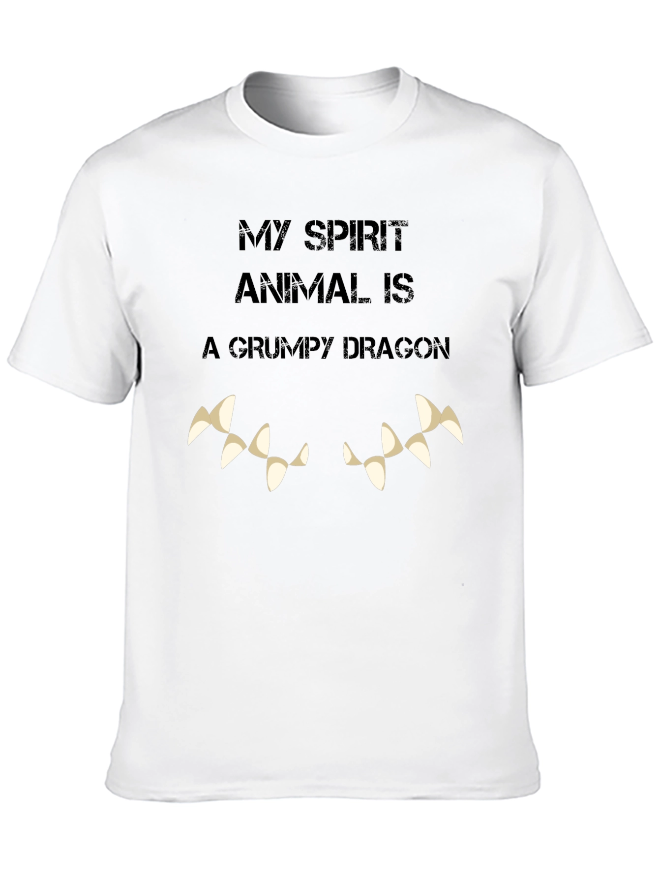 Grumpy Dragon Spirit Animal Graphic Tee