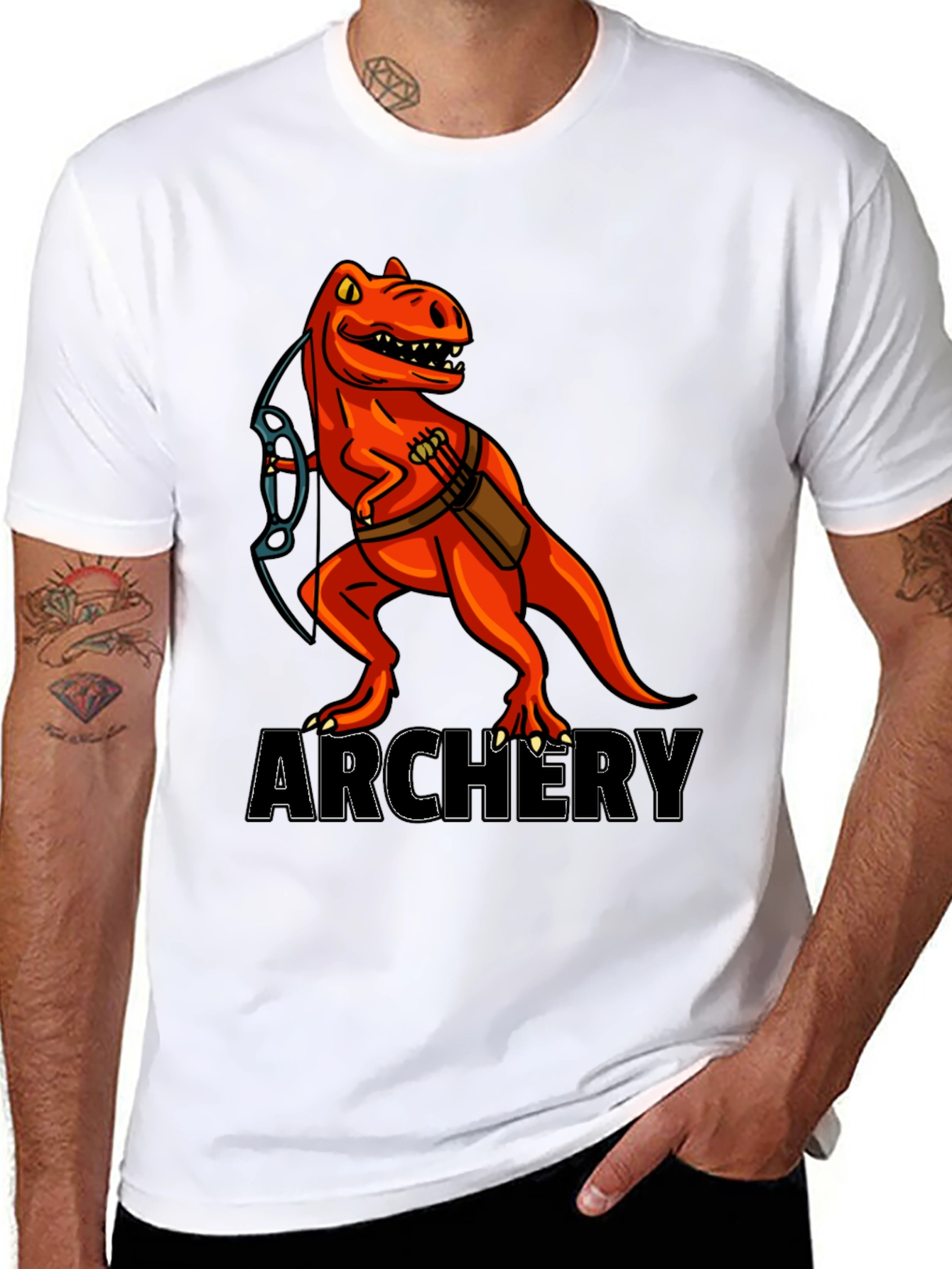 Dino Archery Black T-Shirt