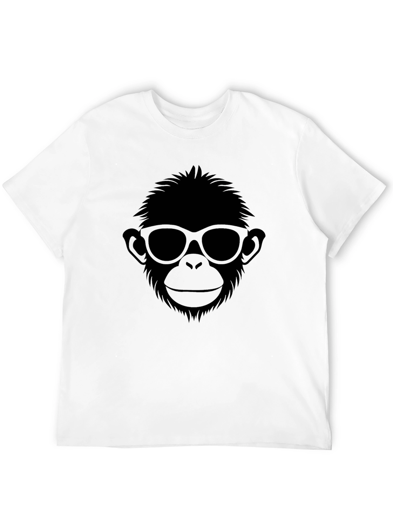 Cool Monkey Graphic Tee - Stylish Black T-Shirt