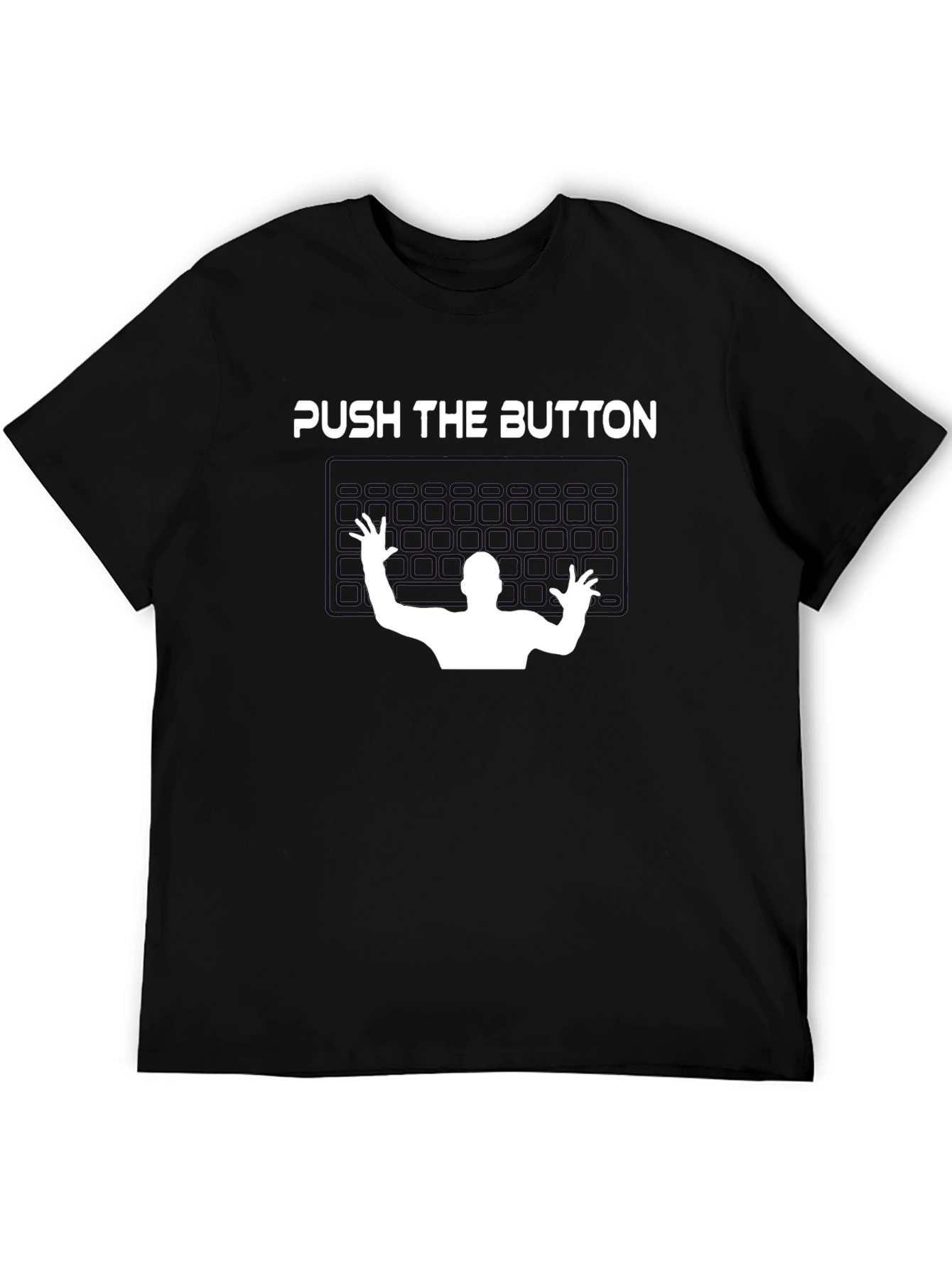 Push The Button Graphic Tee - Gamer T-Shirt