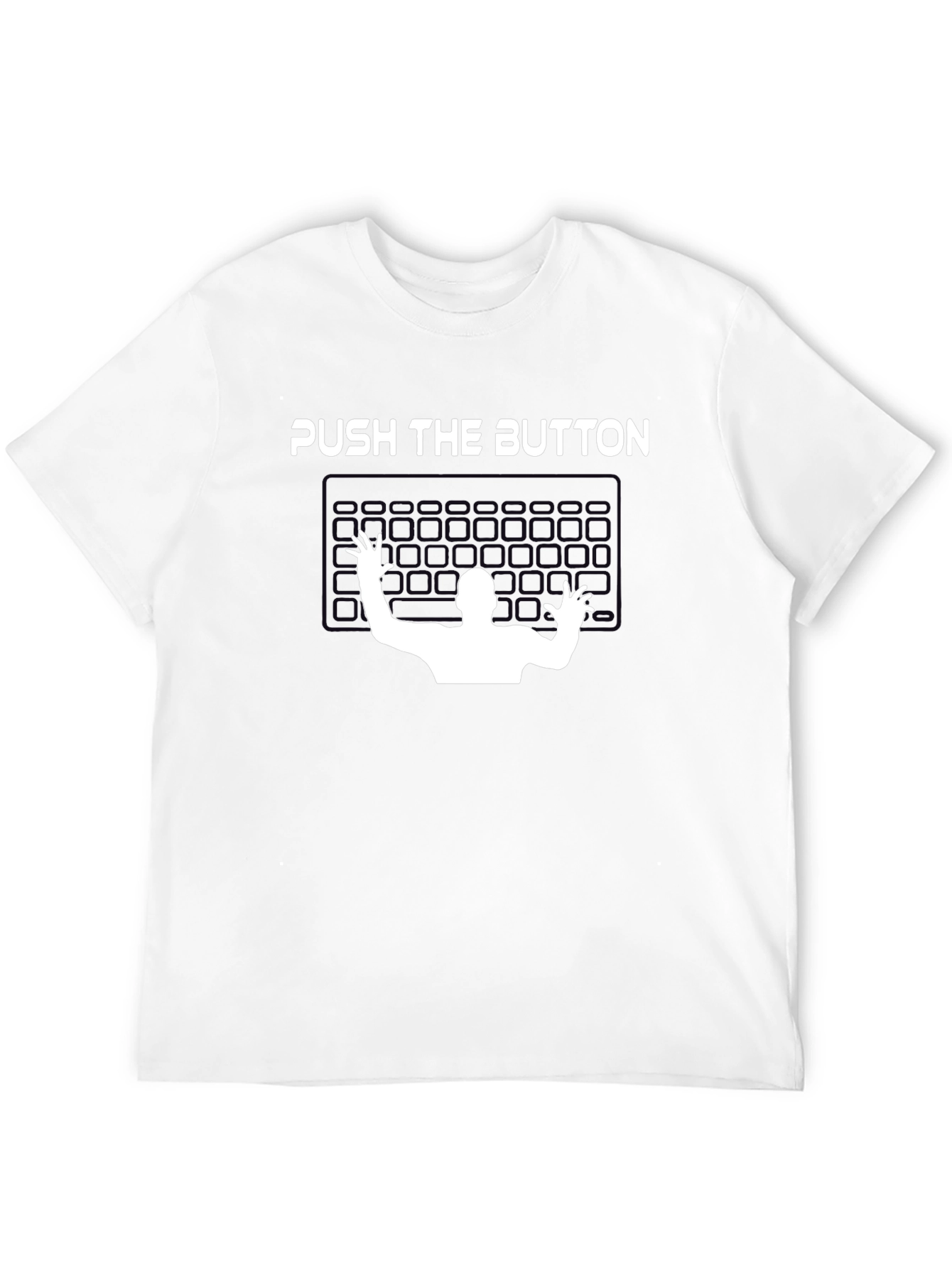 Push The Button Graphic Tee - Gamer T-Shirt