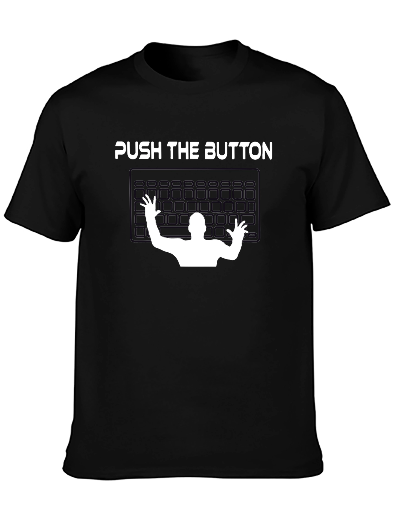 Push The Button Graphic Tee - Gamer T-Shirt