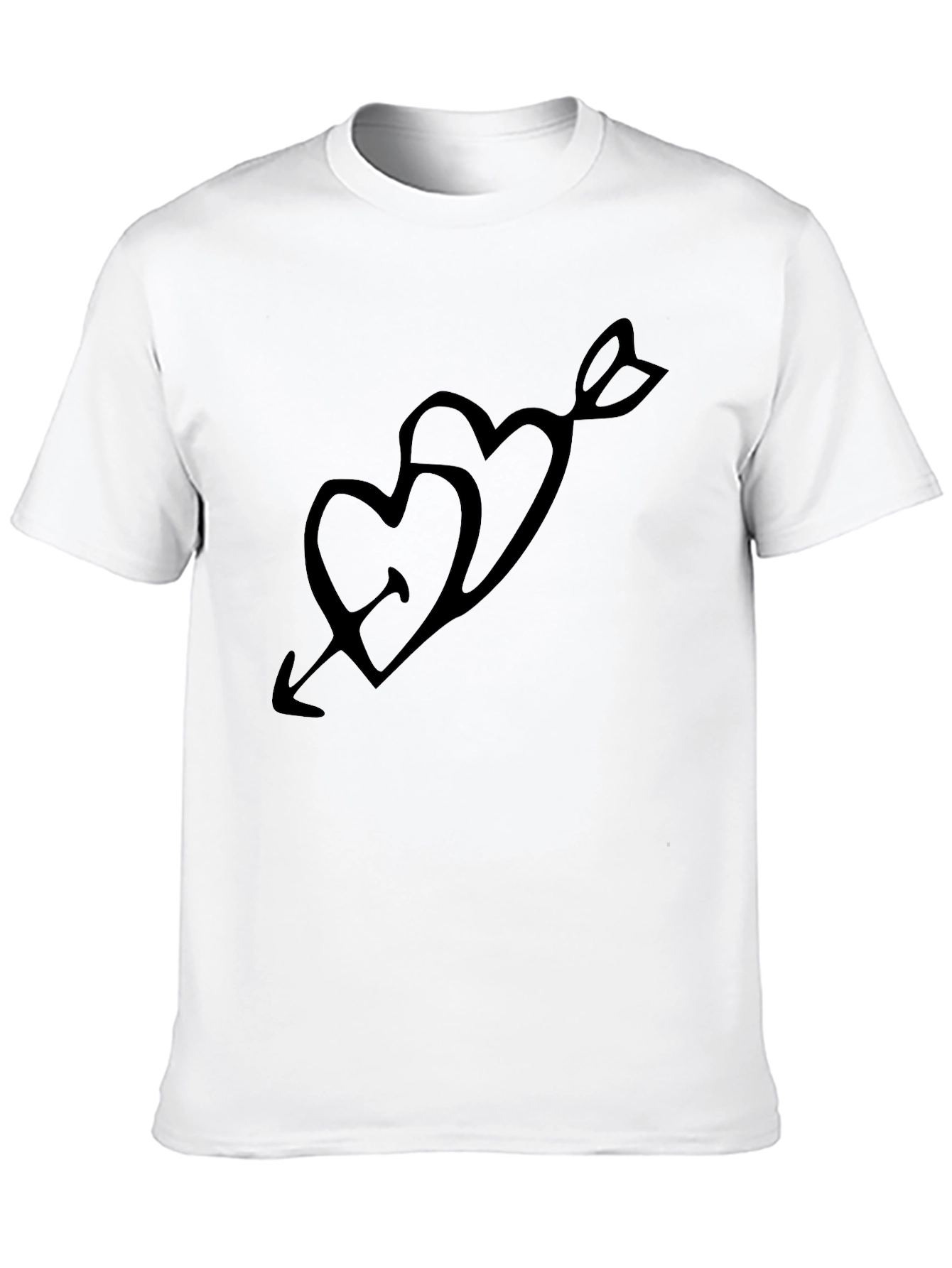 Love Arrow Graphic Black T-Shirt